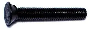 MIDWEST FASTENER 01231 Plow Bolt, 3/8"-16 Thrd Sz, 2-1/2" L, Flat Head, Steel,