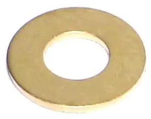 MIDWEST FASTENER 61935 Flat Washer, For Screw Size #14 ,Brass 36 PK