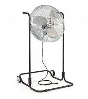 TPI F24HTE 24 Industrial High Stand Fan, 1/8 HP, 6350 CFM