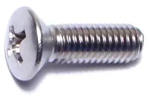 MIDWEST FASTENER 05022 #10-32 x 5/8 in Phillips Oval Machine Screw, Plain 18-8