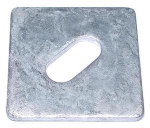 MIDWEST FASTENER 50266 Square Washer, Fits Bolt Size 5/8 in ,Steel Galvanized