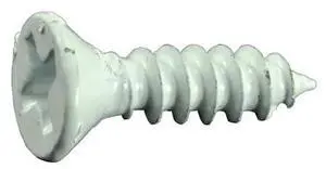 MIDWEST FASTENER 36241 Sheet Metal Screw, #6 x 1/2 in, Painted Steel Flat Head