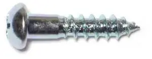 MIDWEST FASTENER 61804 Wood Screw, #8, 3/4 in, Zinc Plated Steel Round Head