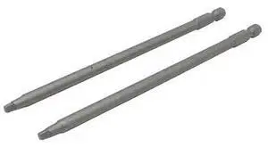 BIG HORN 12616 2pcs Square Driver 150mm Bit No.2 Robertson