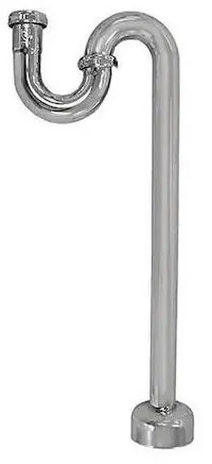 JONES STEPHENS P38137 S-Trap,CP Brass,17 Gauge,1-1/4"