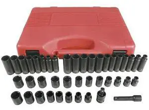 K-TOOL INTERNATIONAL KTI-37042 3/8" Drive Socket Set Black Oxide