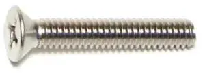 MIDWEST FASTENER 07174 #8-32 x 1 in Phillips Flat Machine Screw, Plain