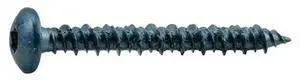 TORQUEMASTER 52439 Masonry Screw, 3/16" Dia., Pan, 1-3/4" L, Steel Blue
