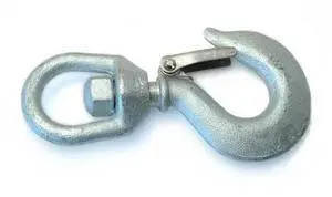 MIDWEST FASTENER 54659 3/4 Ton Zinc Plated Steel Safety Swivel Hooks