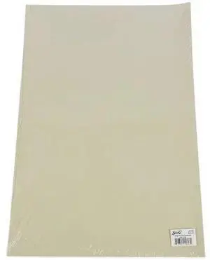 SAX S609030 Easy-to-Cut Unmounted Linoleum, 12 x 18 Inches, Cream, Pack of 6 PK