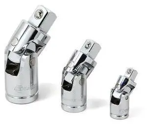 POWERBUILT 640858 3Pc 1/4", 3/8", 1/2" Drive U-Joint Set