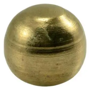 MIDWEST FASTENER 64596 #8-32" x 3/8" Brass Coarse Thread Tapped Balls 10PK