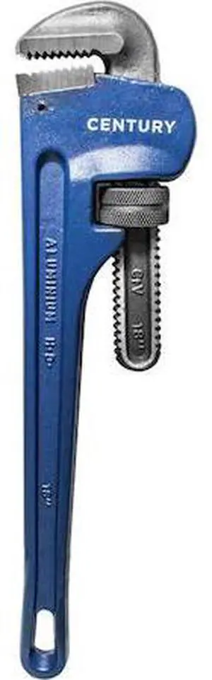 CENTURY DRILL & TOOL 72607 18" L 2-3/8" Cap. Aluminum Pipe Wrench