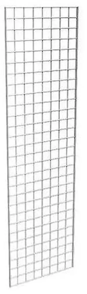 ECONOCO P3GW27 Wire Grid Panel 2 ft. x 7 ft., Chrome, 3PK
