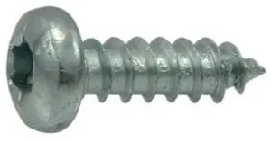 MIDWEST FASTENER 37047 Sheet Metal Screw, #4 x 3/8 in, Zinc Plated Steel Pan
