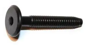 MIDWEST FASTENER 31563 Binding Screw, 1/4"-20, Steel, Black, 10 PK