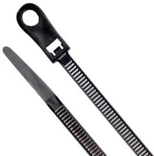 DOTTIE DTM6B Cable Tie, 8 in L, 1.85 in Max Bundle Dia., Black, Nylon 6/6, 50