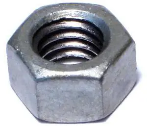 MIDWEST FASTENER 05617 Hex Nut, 3/8"-16, Steel, Hot Dipped Galvanized, 100 PK