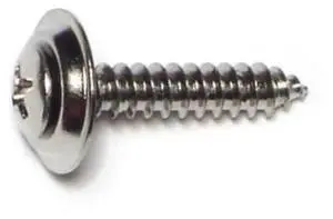 MIDWEST FASTENER 64071 Sheet Metal Screw, #10 x 1 in, Chrometint Steel Oval