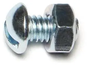 MIDWEST FASTENER 60741 1/4"-20 x 1/2 in Slotted Round Machine Screw, Zinc