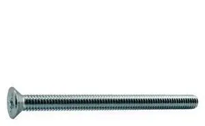 MIDWEST FASTENER 37841 5/16"-18 x 4 in Phillips Flat Machine Screw, Zinc Plated