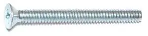 MIDWEST FASTENER 07288 #10-24 x 2 in Phillips Flat Machine Screw, Zinc Plated