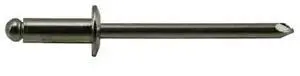 MIDWEST FASTENER 53959 Blind Rivet, Dome Head, 5/32 in Dia., 1/4 in L, 18-8