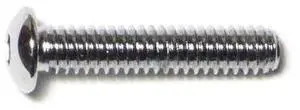 MIDWEST FASTENER 75221 1/4"-20 Socket Head Cap Screw, Button, Chrome Plated