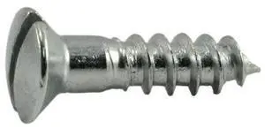 MIDWEST FASTENER 62192 Wood Screw, #4, 1/2 in, Chrome Steel Oval Head Slotted