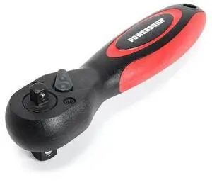 POWERBUILT 940481 3/8"X1/2" Drive Composite Stubby Ratchet