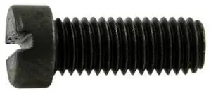 MIDWEST FASTENER 32914 #6-48 x 3/8 in Slotted Fillister Machine Screw, Black