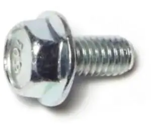 MIDWEST FASTENER 72982 Class 10.9, M6-1.00 Flange Bolt, Zinc Plated Steel, 12