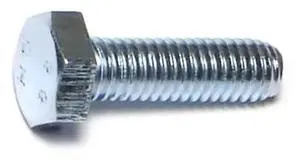 MIDWEST FASTENER 73244 Class 8.8, M6-1.00 Hex Head Cap Screw, Zinc Plated