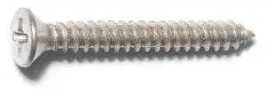 MIDWEST FASTENER 79327 Wood Screw, #7, 1-1/4 in, Nickel Steel Flat Head
