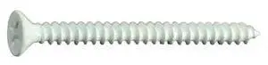 MIDWEST FASTENER 36253 Sheet Metal Screw, #8 x 2 in, Painted Steel Flat Head