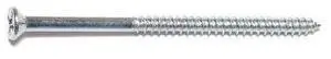 MIDWEST FASTENER 02563 Wood Screw, #8, 3 in, Zinc Plated Steel Flat Head