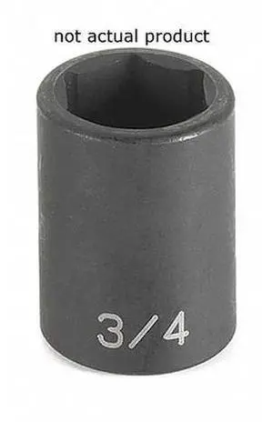GREY PNEUMATIC 2064R 1/2" Drive, 2" SAE Socket, 6 Points, 1/2"Dx2",Standard GREY PNEUMATIC 2064R 1/2" Drive, 2" SAE Socket, 6 Points, 1/2"Dx2",Standard