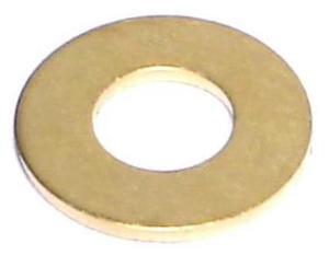 MIDWEST FASTENER 03903 Flat Washer, For Screw Size #14 ,Brass 100 PK