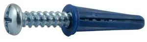 MIDWEST FASTENER 07571 Screw Anchor, 7/8" L, Plastic, 100 PK