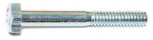 MIDWEST FASTENER 00009 Grade 2, 1/4"-20 Hex Head Cap Screw, Zinc Plated Steel,