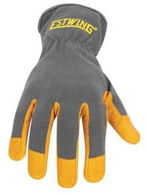 ESTWING EWLPSC0611 Leather Palm Work Glove with Elastic Sewn Extended Cuff,
