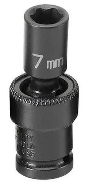Grey Pneumatic 907UMS 1/4" Surface Drive x 7mm Standard Universal Socket