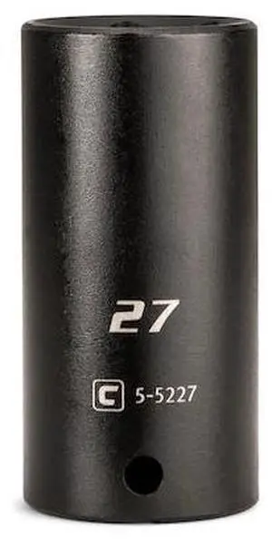 CAPRI TOOLS 5-5227 1/2 in Drive 27 mm 6-Point Metric Deep Impact Socket