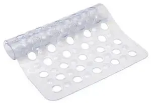 KENNEY MFG KN67243 Non-Slip Bath, Shower, and Tub Mat with Suction Cups, Clear
