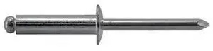 MIDWEST FASTENER 53945 Blind Rivet, Dome Head, 1/4 in Dia., 1/2 in L, Aluminum