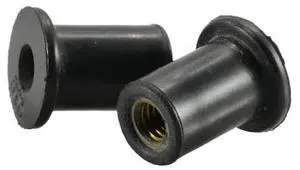 MIDWEST FASTENER 39468 Rivet Nut, M4-0.70 Thread Size, 12mm L, Rubber, 10 PK