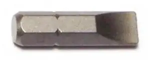 MIDWEST FASTENER 72348 1/4" x 1" #6 Slotted Power Screwdriver Bits 10PK