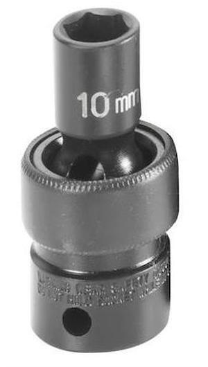 GREY PNEUMATIC 1010UM 3/8" Drive, 10mm Size, Metric Socket, 6 Points,