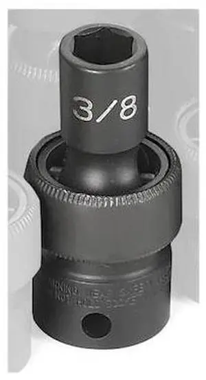 GREY PNEUMATIC 1012U 3/8" Drive, 3/8 Size, SAE Socket, 6 Points,