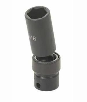 GREY PNEUMATIC 1008UMD 3/8" Drive, 8mm Size, Metric Socket, 6 Points,